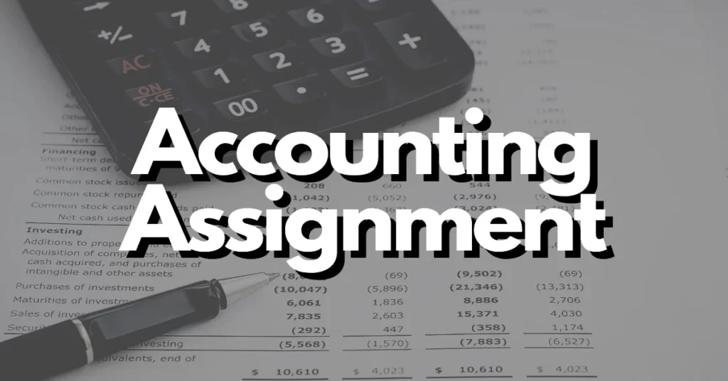 accounting assignment